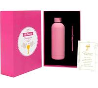 Didart Handmade Pack Regalo Comunión niña. Regalos originales para niñas. Recuerdo primera comunion niña. Ideas regalos comunión. Botella y bolígrafo de Comunión.