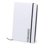 Didart Handmade Regalo Navidad Empresa. Libreta Personalizada. Cuaderno A5 personalizado. Libreta bonita. (NEGRO)