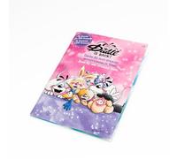 Diddl - Cuaderno con pegatinas reposicionables A5 100 pegatinas amigos - Libro creativo con 16 páginas de decoración - Actividad manual infantil y ventilador nostálgico años
