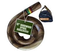 Didgeridoo espiral de madera dura - Didge de viaje compacto World Percussion USA