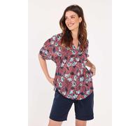DIDI Blouse S/s Flirt Poppy Red With Lots Of Leaves Print Talla: 36 | Outlet | Mujer | Rojo