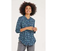 DIDI Blouse Tyla Dark Blue Fuji Xs Print Talla: 44 | Manga Larga Outlet | Mujer | Azul