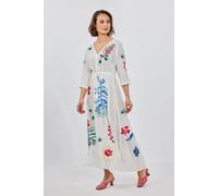 DIDI Maxi Dress Botanic Spice Embro Offwhite With Botanic Spice E Talla: 40 | Vestidos maxi Outlet | Mujer | Blanco