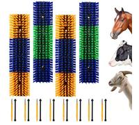 DiDiBirDi Juego de 4 cepillos de masaje para rascar la espalda de animales