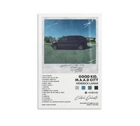 DIDIDO Kendrick Póster Lamar Good Kid, M.A.A.d City portada de álbum póster de lona para habitación regalo estético sin marco: 12 x 18 pulgadas (30 x 45 cm)