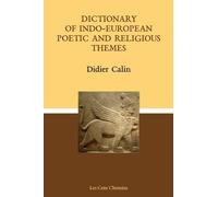 Didier Calin Dictionary of Indo-European Poetic (Tapa blanda) (Importación USA)