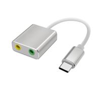 DIDILLX Adaptador de sonido USB, tarjeta de sonido externa para PC y portátil, adaptador de micrófonos USB a 3,5 mm para altavoz de auriculares