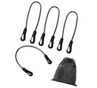 DIDILLX Juego de 4 correas elásticas para cobijas de caballo, correa de cierre ajustable con clips de doble extremo, diseño seguro, correas elásticas ajustables para patas de caballo