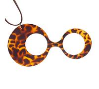 DIDINSKY Gafas o Lupa de Lectura. Colgante de Aumento con Cadena. Binóculo Plegable sin Patillas para Hombre y Mujer. Havana Brown +2.0 - MUSA ROUND