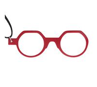 DIDINSKY Gafas o Lupa de Lectura. Colgante de Aumento con Cadena. Binóculo sin Patillas para Hombre y Mujer. Red +2.0 - MOCO ROUND