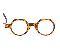 DIDINSKY Gafas o Lupa de Lectura. Colgante de Aumento con Cadena. Binóculo sin Patillas para Hombre y Mujer. Havana Brown +2.0 - MOCO ROUND