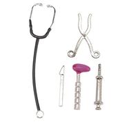 Didiseaon 1 Juego Accesorios para casa de muñecas Juego de Doctor para Accesorio de Mini casa Kits médicos para Mini Modelo de Modelo Mini aleación