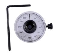 Didiseaon 1 juego Medidor de Ángulo de Torque Ajustable para Coche Herramienta de Medición Precisa de Torque y Ángulo Calibre Dinamométrico de de Usar y con Dial Transparente