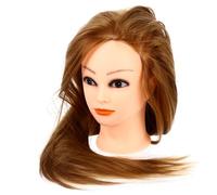 Didiseaon 1 Juego modelo de cabeza de peluca de práctica Maniquí para prácticas de estilismo Maniquí para practicar peinados con trenzas modelado cabeza de maniquí bebé cabeza de muñeca
