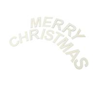 Didiseaon 1 Juego Sin Acabado Merry Christmas para Manualidades Diy Decoración Navideña Letras de Accesorios para Pintar y Embellecer Casa para Mesas y Estantes