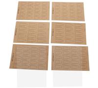 Didiseaon 1 Juego Tarjeta De Práctica De Arte De Uñas Plantillas Tarjetas De Decoración De Uñas De Doble Cara Herramientas De Formación Artística Papel Golden