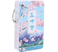 Didiseaon 1 Juego Tarjetas Educativas de Japonés para Principiantes Tarjetas de Aprendizaje Gojūon Prácticas y Portátiles para Estudio Cualquier Momento