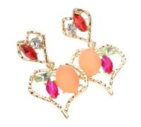 Didiseaon 1 Par Pendientes de con insultos de diamantes Pendientes colgantes con chispas pendientes de damas de honor pendientes llamativos pendiente irregular Aleación de zinc Dorado