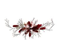 Didiseaon 1 Pc pinza de pelo de la boda hair clips orquillas hair bow tocados de novia hair pin peineta de boda tocado para novia pasador de pelo de horquilla de de aleación