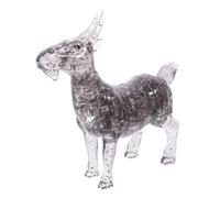 Didiseaon 1 Pieza Cabra De Rompecabezas De Cristal Adorno De Escritorio De Cabra 3D Divertido para Cabra Navideña Juguetes Educativos Rompecabezas De Cristal De Cabra Juguetes De Cabra Grey