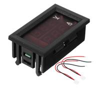 Didiseaon 1 pieza Medidor Digital de Voltaje y Corriente para Automóviles y Motocicletas Tester de Pantalla LCD Comprobador de Batería y Consumo Eléctrico y Alta Precisión Color Aleatorio