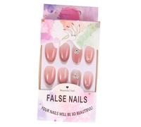 Didiseaon 1 Uñas Postizas Con Diamantes De Imitación Uñas De Gel Taladro Uñas Postizas Esmalte De Uñas Calcomanías Adhesivas Kit De Uñas Palitos De Uñas Uñas De Neón De Almendra