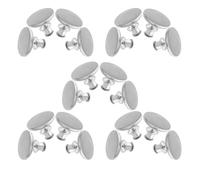 Didiseaon 10 Pares Clips Magnéticos para Cortinas de Aleación de Zinc Cierre Magnético Fuerte y Sello Hermético para Paneles de Ventana y Cortinas en Patios y Exteriores
