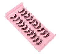 Didiseaon 10 Pestañas Postizas de Curvatura Natural y para Mujeres Pack de Largas y Esponjosas para Maquillaje Noche Ligeras y Cómodas Extensiones de Pestañas y Amigables