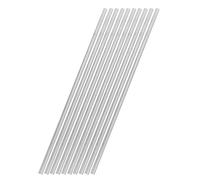 Didiseaon 10 Piezas Aluminio Varilla Redonda de Transferencia Térmica, Plata, Ligera, Alta Resistencia al Calor, Material para Experimentos de Campo y Demostraciones de Enseñanza de Física