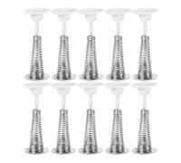 Didiseaon 10 Piezas Base de Resorte para Juguetes con Rotación Base para Manualidades DIY Accesorio Metálico Duradero para Muñecos Cabezones para Decoración y Creación de Figuras