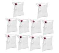 Didiseaon 10 Piezas Bolsa Portátil para Envasar Vino Tinto Unidades Reutilizables con Boquilla Bolsa Dispensadora de Vino para Regalos de Contenedores para Bebidas