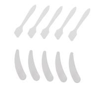 Didiseaon 10 piezas Cucharas Cosméticas Transparente Espátulas para Crema Facial Herramientas de Belleza para Cuidado Piel Aplicador de Mascarilla Facial