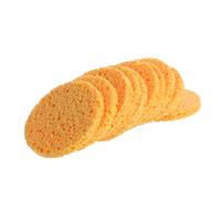 Didiseaon 10 piezas Esponjas Faciales de Celulosa Natural Almohadillas Desmaquillantes Ovaladas Esponjas Comprimidas para Limpieza y Exfoliación Suave del Rostro Hidratantes Color Aleatorio