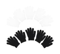 Didiseaon 10 Piezas Guantes Exfoliantes de Ducha Conjunto de Guantes de Cinco Dedos para Limpieza Corporal Exfoliación Suave y Profunda para Baños Relajantes y Cuidado