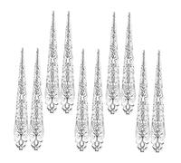 Didiseaon 10 Piezas Juego De Uñas Pegatinas Para Uñas De Gel Anillos De Uñas Esqueleto Garra Calcomanías Anillo Completo Ataúd Uñas Postizas Uñas De Pegatinas Joyas Silver Planchar