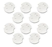 Didiseaon 10 piezas Protector Enchufe Infantil para Enchufes Franceses de Cubiertas Abs Seguras contra Contacto Eléctrico Diseño Ajustado y Duradero para Protección