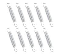 Didiseaon 10 Piezas Resortes Gancho de Resorte de Tensión Galvanizados para Trampolín Acero Galvanizado Resistente y Carga Fuerte para Recambios y Accesorios Deportivos