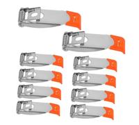 Didiseaon 10 piezas Unidades Clips Muelle para Luz Empotrada LED Soporte Resistente PVC Naranja para Downlights Paneles Techo Instalación Rápida
