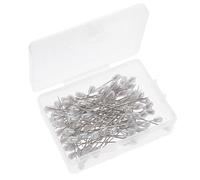 Didiseaon 100 Piezas Alfileres Rectos con Perlas para Bodas Pins DIY Ramillete y Adorno Caja Plástica para Costura y Manualidades
