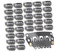 Didiseaon 100 Piezas Clip De Pelo En Elásticos Quebrar Peluca Accesorios Clips Bollos Rizo Coleteros Bigudí Clips De Fijación De Peluca Mini Alfiler Banda Black Acero Carbono