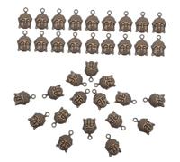 Didiseaon 100 piezas Cuentas Vintage de Cabeza de Buda Aleación Metálica Abalorios Espaciadores Resistentes para Joyería DIY Colgantes para Pulseras Llaveros y Manualidades Estilo