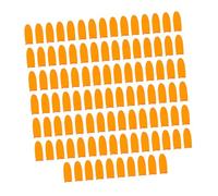 Didiseaon 100 piezas de Dedos Antideslizante de Látex Unidades Naranja Funda Protectora Reutilizable para Manos Diseño Ergonómico Resistente y Cómodo para Uso Profesional