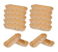 Didiseaon 100 Piezas de Moldes para Pasteles Desechables Forma de Barco, Papel para Hornear Antiadherente, Resistente al Calor, Apto para Fiestas y Repostería Profesional