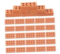 Didiseaon 100 Piezas Ladrillos Miniatura para Paisajismo Accesorios DIY para Caja de Arena Bloques de Construcción Simulación para Modelo de Casa Pequeña Desarrollo Habilidades Manuales