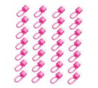 Didiseaon 100 Piezas Taza De Color De Anillos De Maquillaje Anillos De Pigmento De Taza De Anillos De Pigmento Tazas De Anillo De Pigmento Pe Plus Esponja Rosa