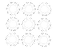 Didiseaon 100 Piezas Transparent Thumbtacks For Hanging Push Hooks With Strong Load Capacity Reusable Wall Picture Hooks For Home Office School Decoration