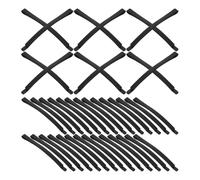 Didiseaon 100 Pinzas Laterales Negras de Metal Curvas Antideslizantes Pelo Grueso Accesorios Cabeza DIY Horquillas Grandes para Peinados y Recogidos Pack de 100 Unidades