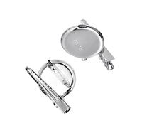 Didiseaon 100piezas Bandeja para Broches Base para Broche Bruto para Bisel de Broches Accesorios para Engaste y Joyería Manual