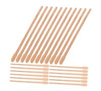 Didiseaon 100piezas Barra De Cera Depilatoria De Madera Unidades Punta Ovalada Para Depilación Corporal y Facial Uso Spa y Cuidado Personal