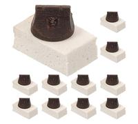 Didiseaon 10juego Pads De Piano Para Erhu Sordina De Práctica De Erhu Silenciador De Instrumentos Musicales Accesorio De Herramienta De